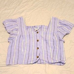 Arizona Jean Co. Striped Crop Top